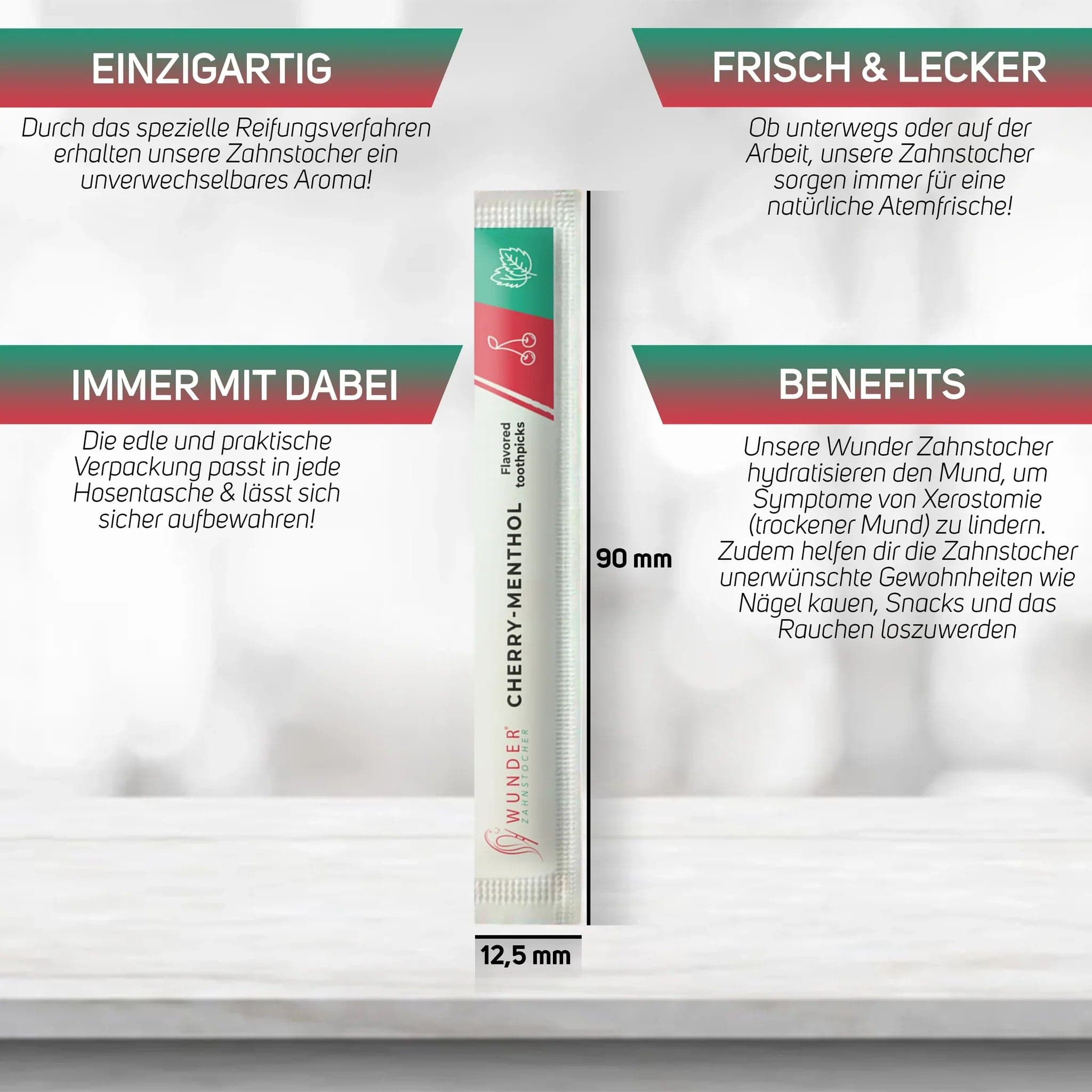 Single Pack (100x) - Kirsche/Menthol